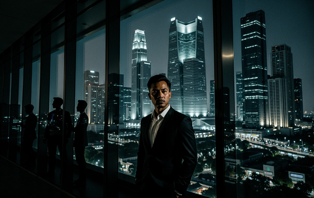 Jakarta SCBD Night Skyline